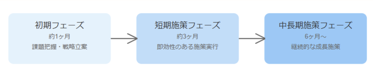 Webコンサルティング支援の流れ